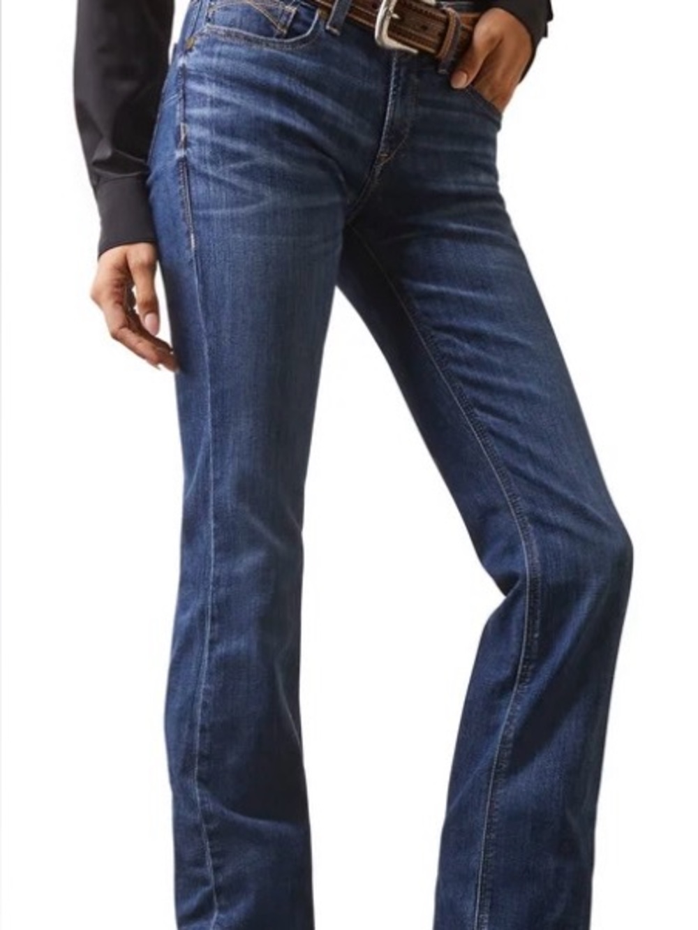 Ariat Women's REAL Perfect Rise Leila Boot Cut Jean size 31